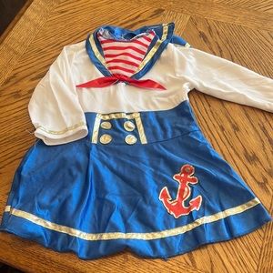 Sailor toddler girls, costume/dress no size tag fits 2T